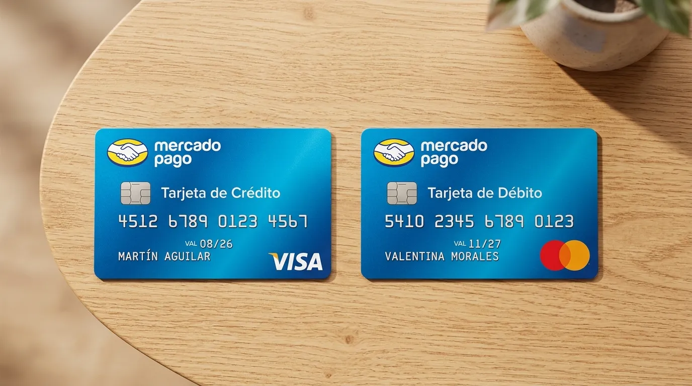 Tarjetas Mercado Pago con redes Visa y Mastercard comparadas