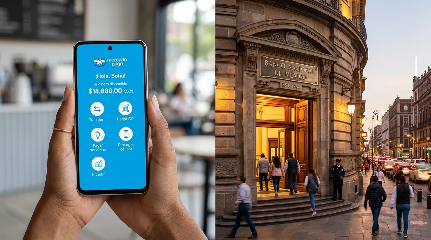 Comparativa visual entre Mercado Pago y bancos tradicionales en México