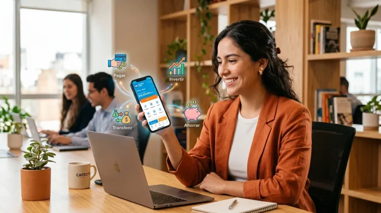 Mujer que evalúa los principales tipos de fintech disponibles en México